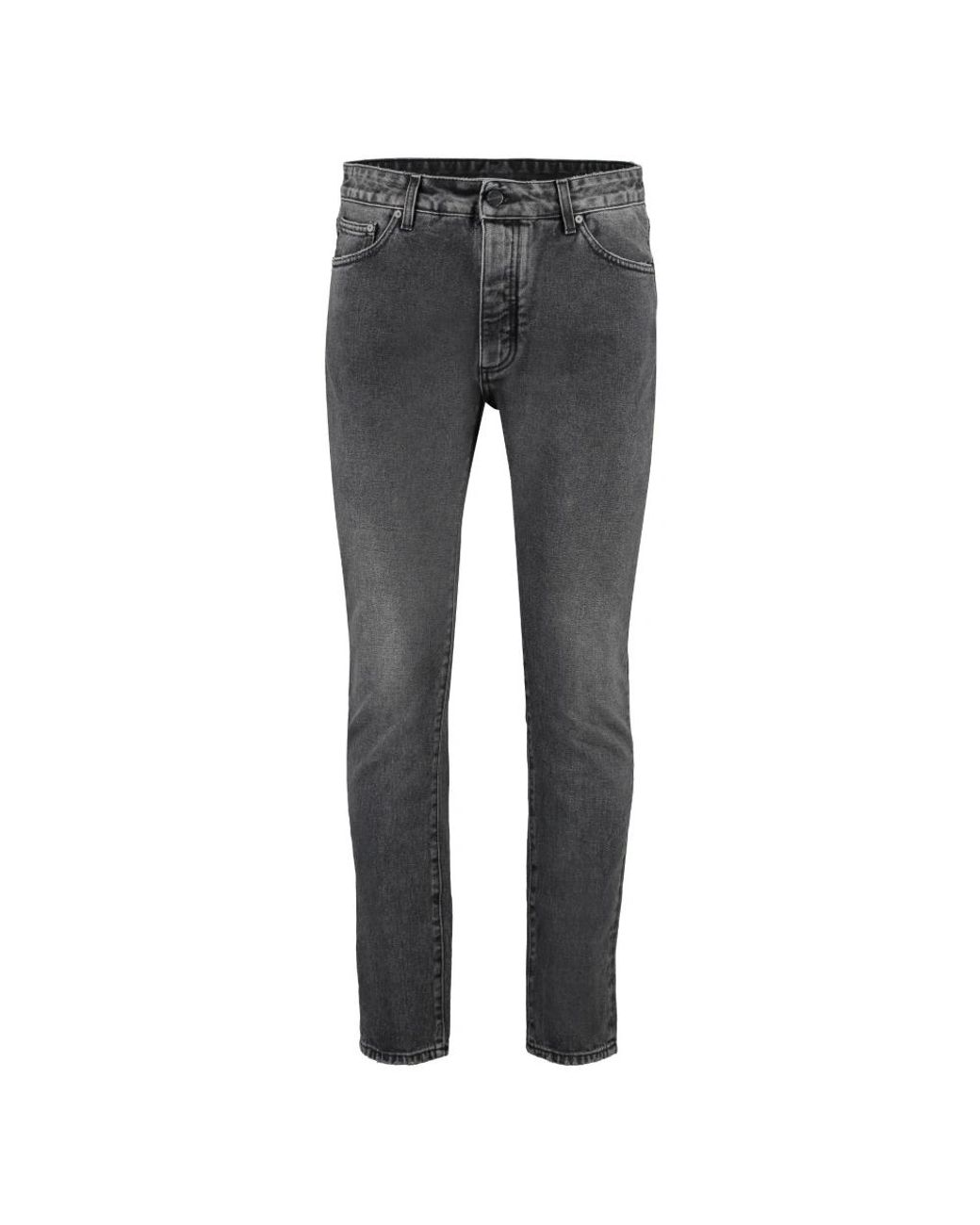 Palm Angels Gray Slim Fit Jeans for men