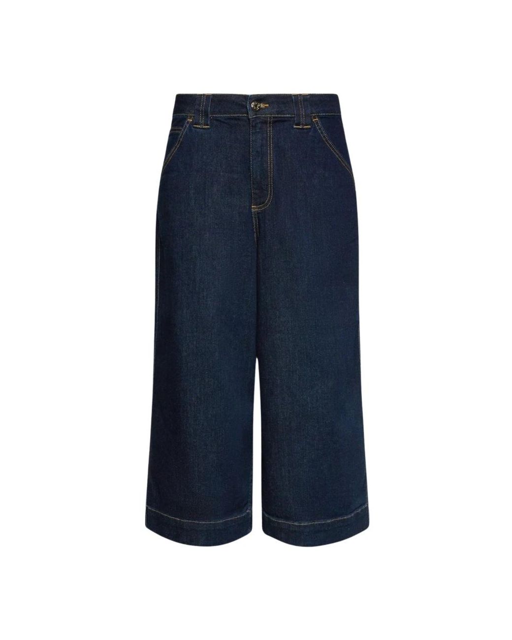Elena Miro Cropped Jeans in het Blue