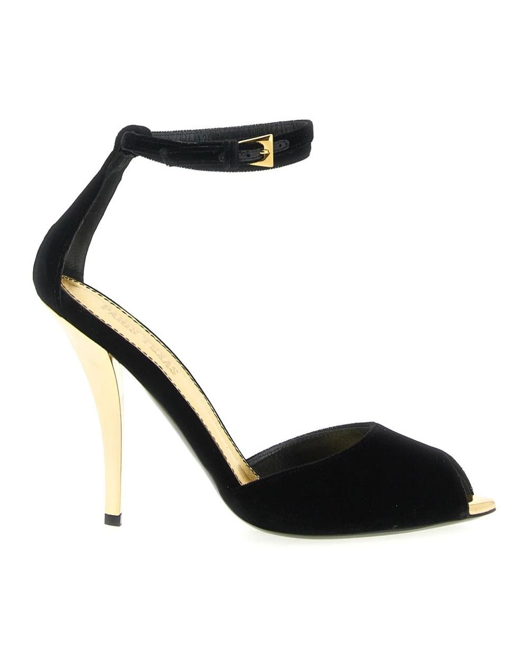 Paris Texas Black High Heel Sandals