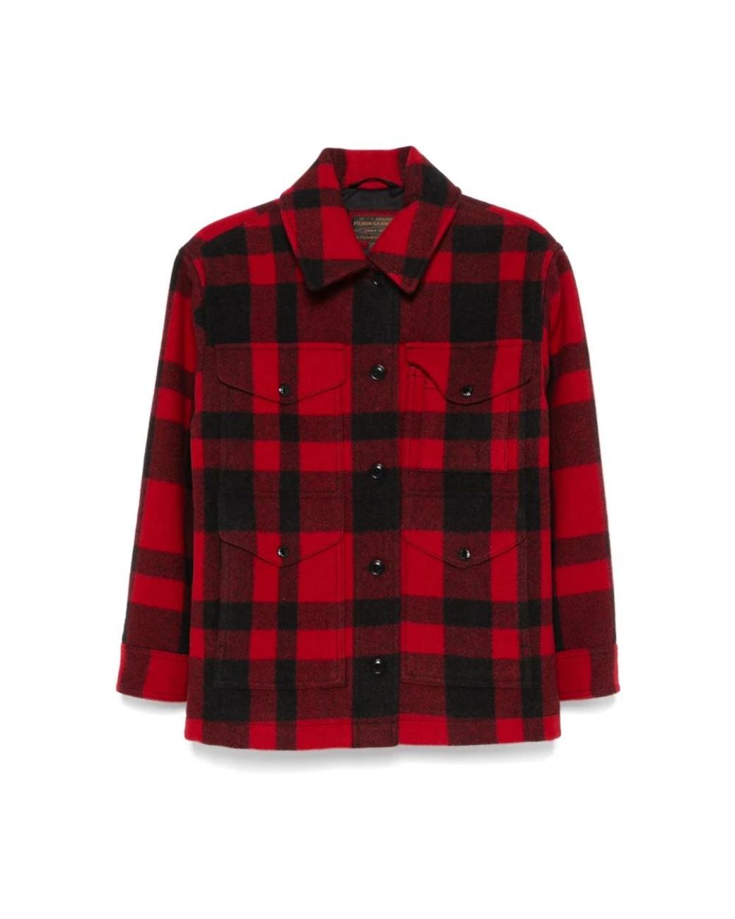 Filson Geruite Jas in het Red