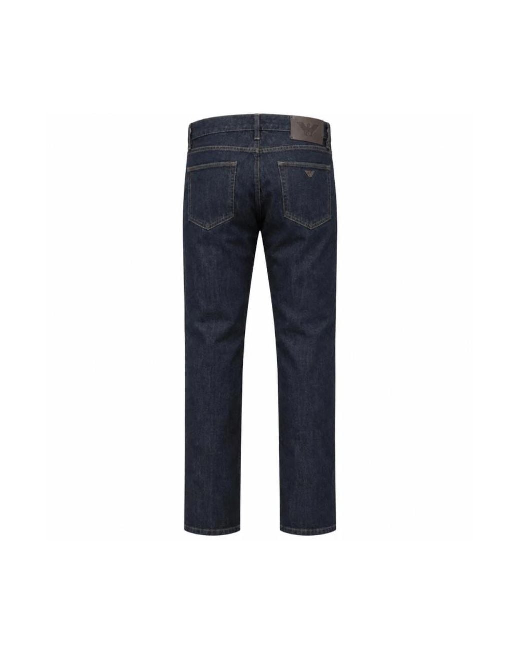 Emporio Armani Blue Straight Fit Jeans for men