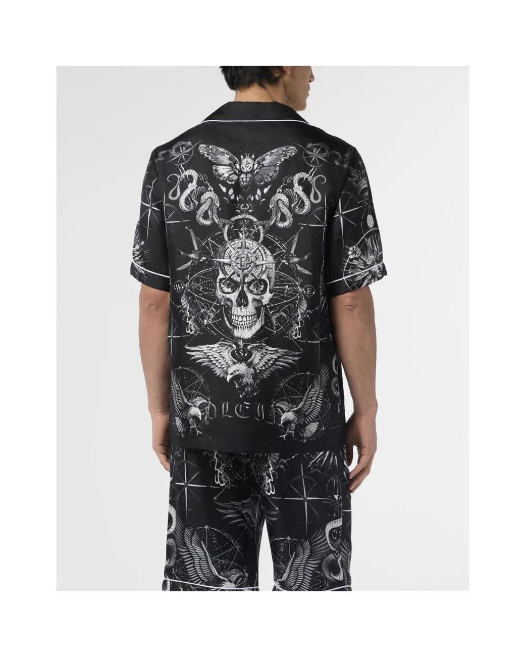 Philipp Plein Black Short Sleeve Shirts for men
