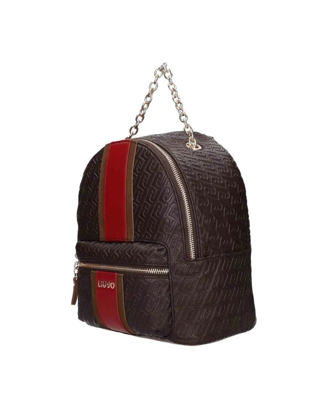 Liu Jo Red Rucksack Mit Monogramm-Logo