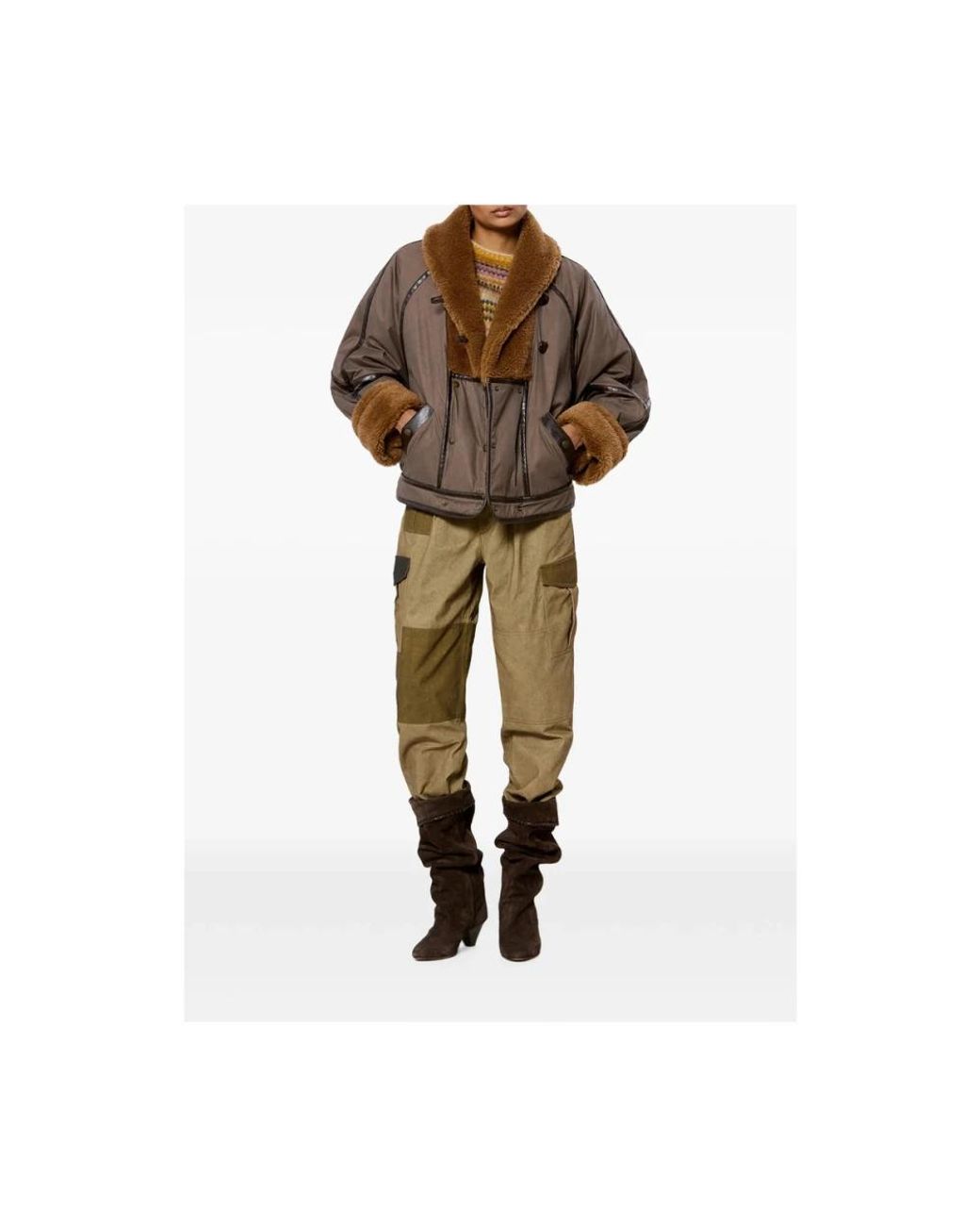 Isabel Marant Brown Faux Fur & Shearling Jackets