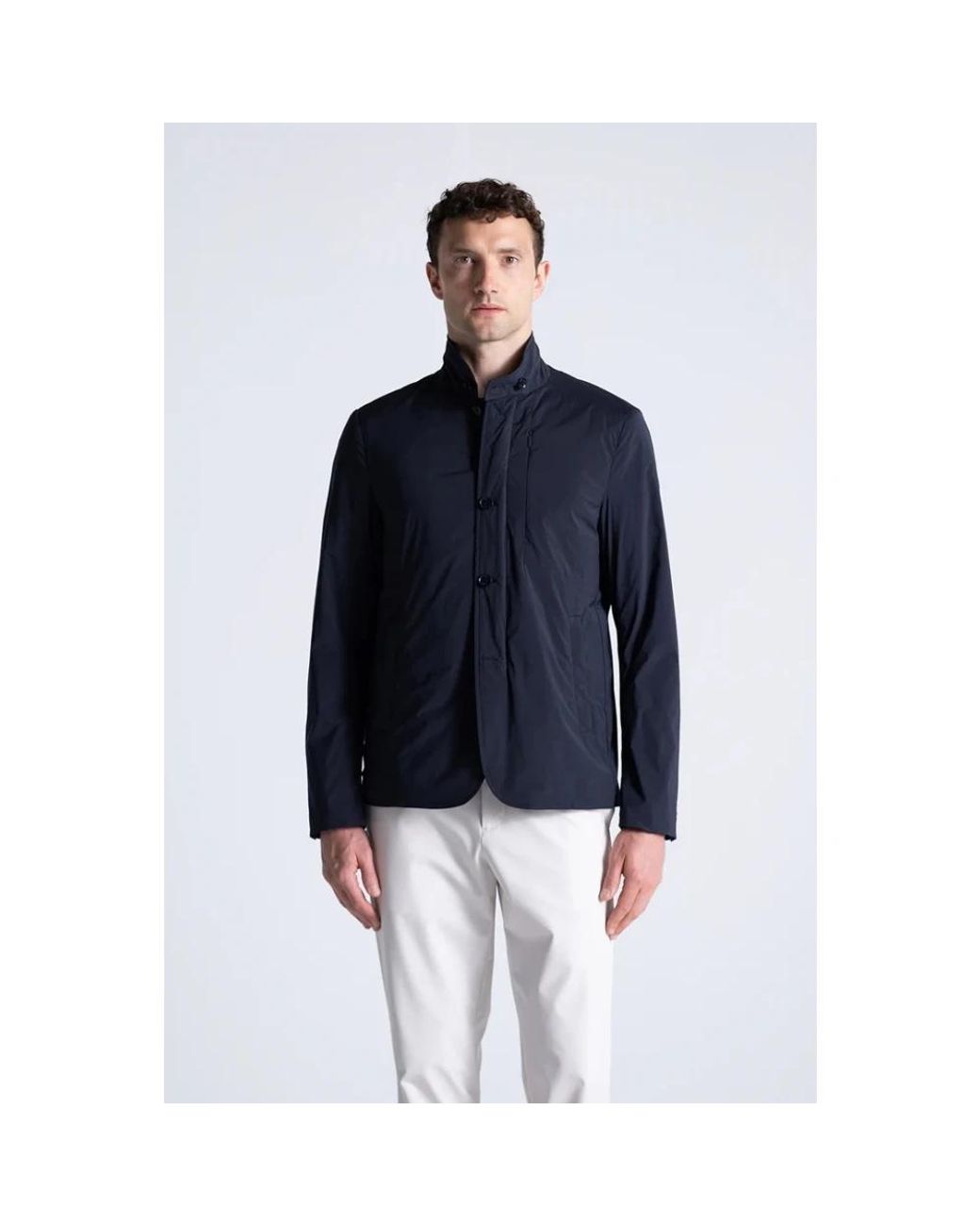 DUNO Jassen ,Blauw ,Polyester Licht Gewatteerd Jasje in het Blue voor heren