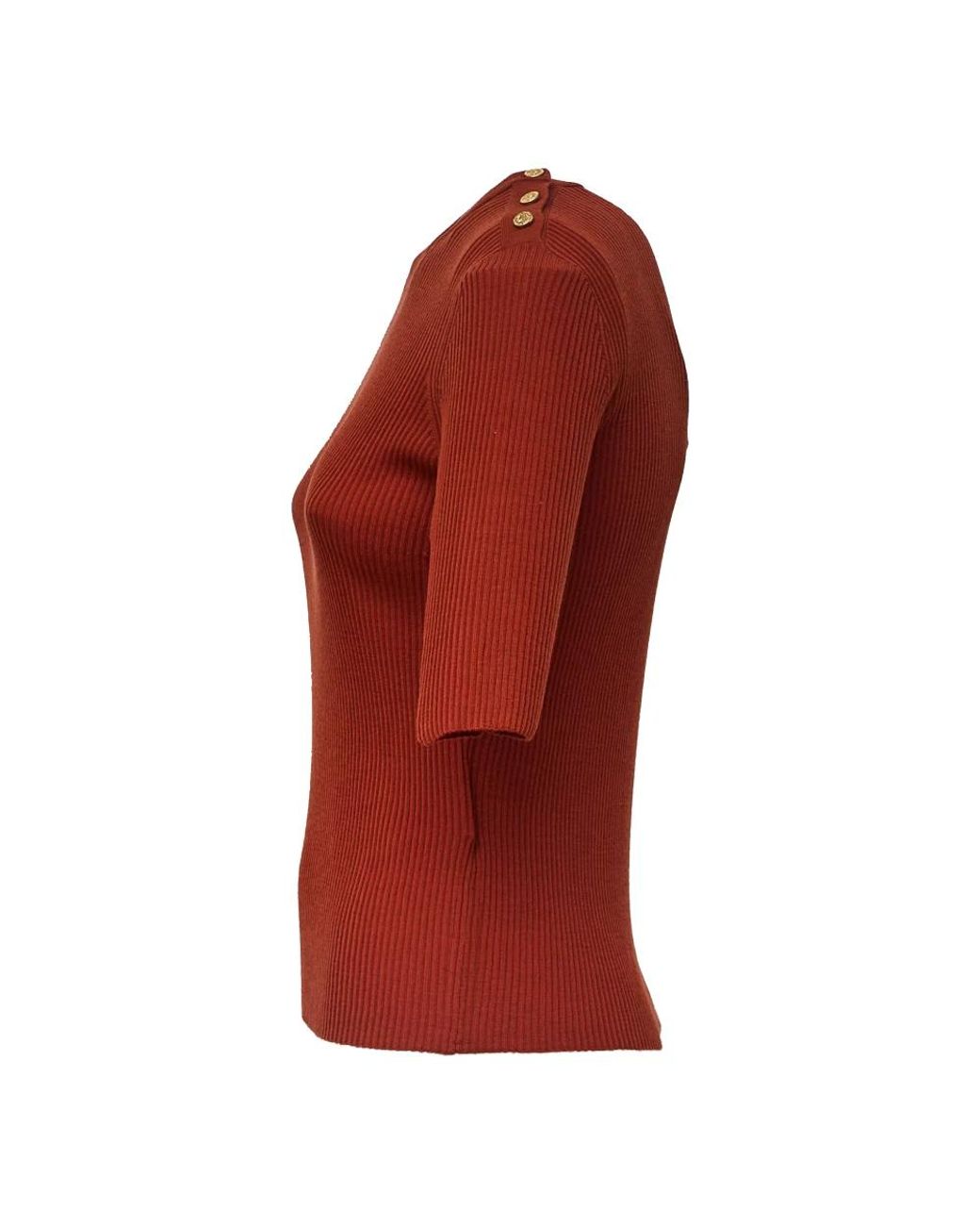 Max Mara Red Round-Neck Knitwear