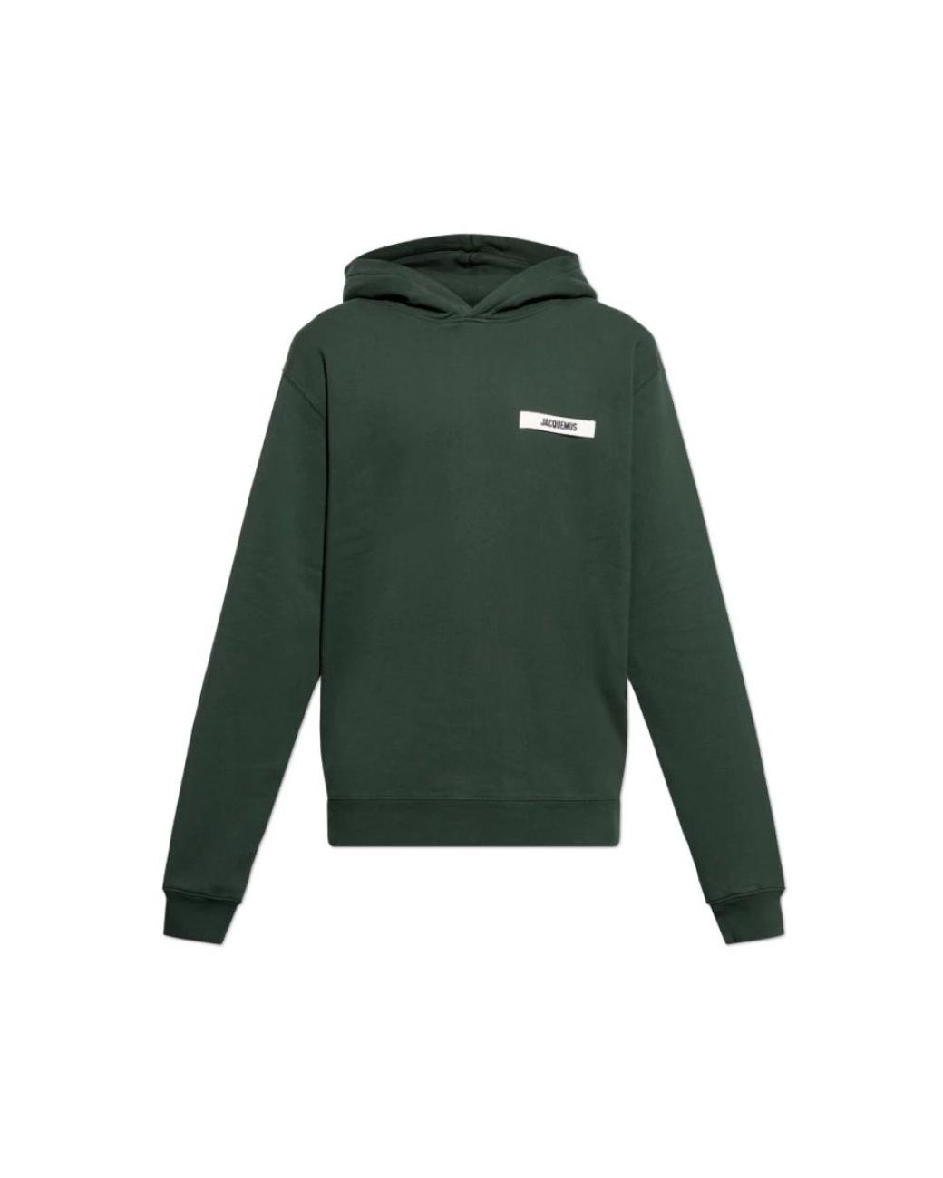 Jacquemus Hoodies & Sweatvesten ,Groen ,Katoen The Gros Grain Hoodie in het Green voor heren
