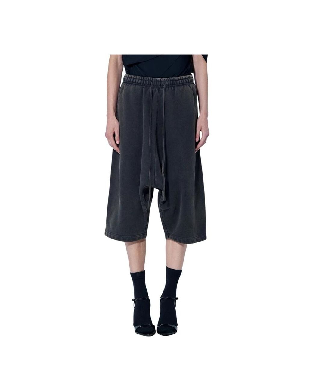 Entire studios Faded Drop Shorts in het Blue