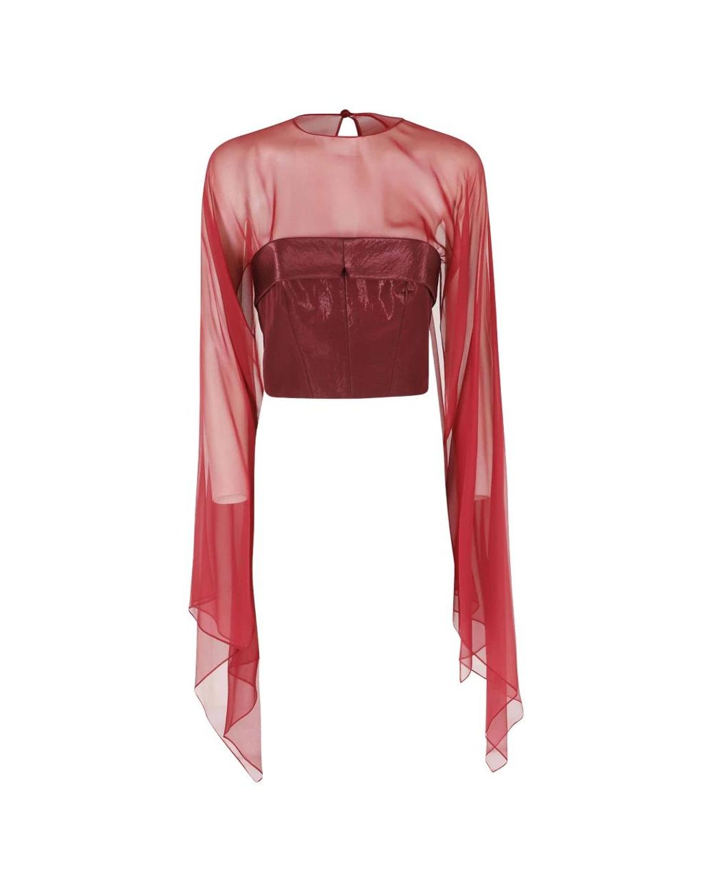Alberta Ferretti Red Long Sleeve T-Shirts