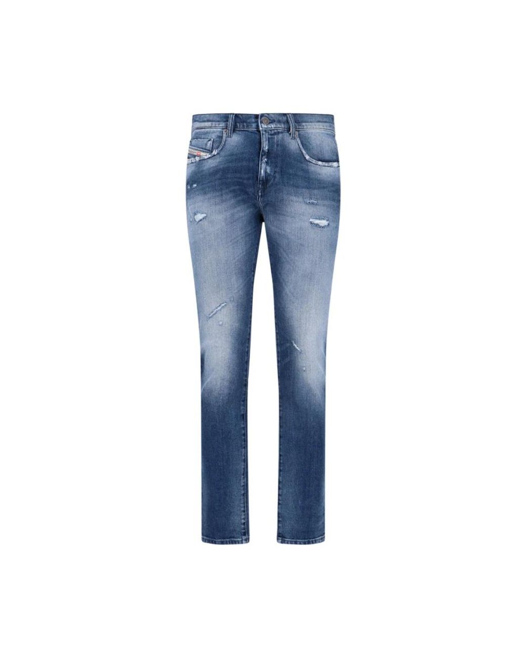 DIESEL Blue Slim Fit Jeans for men