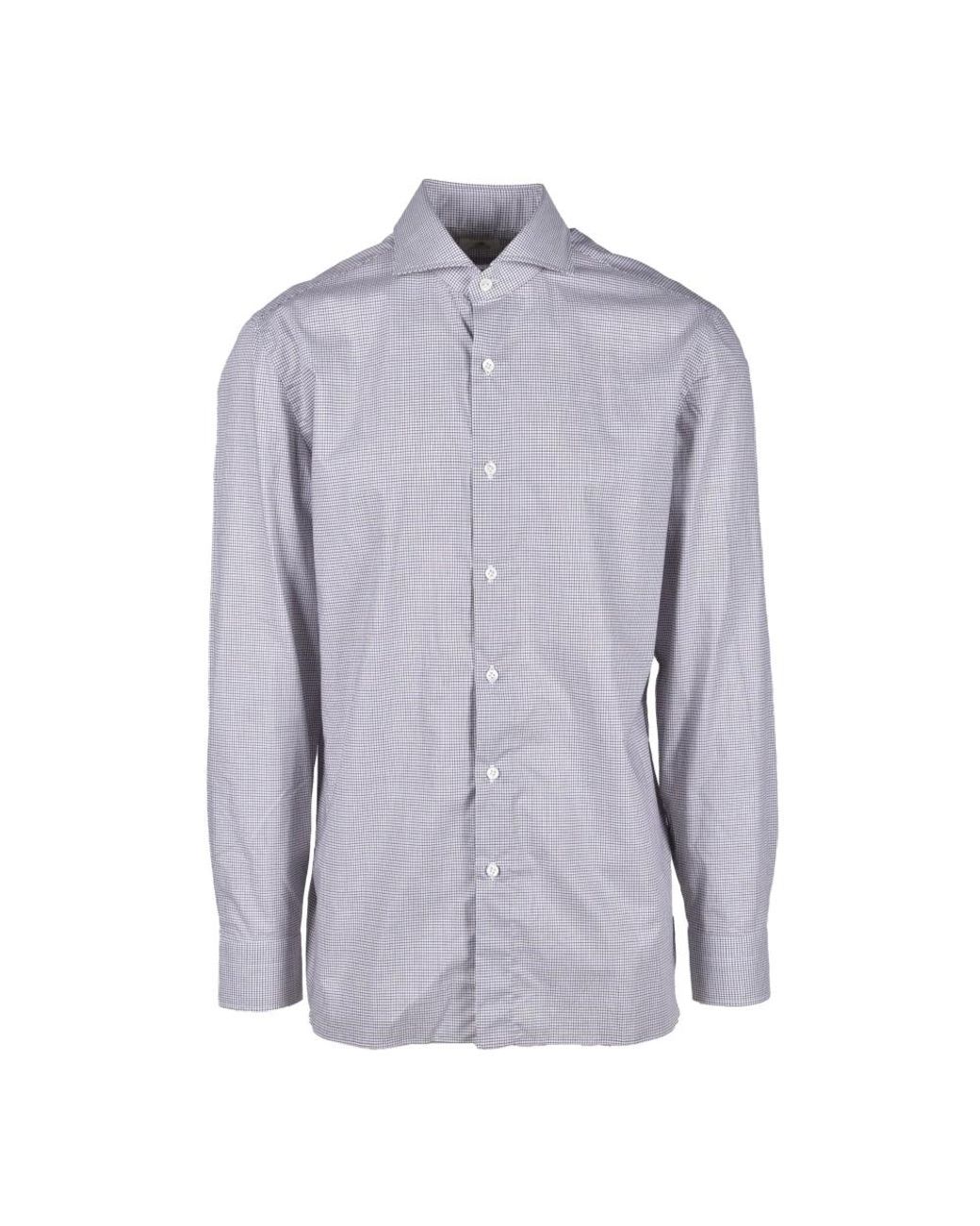 Luigi Borrelli Napoli Purple Casual Shirts for men