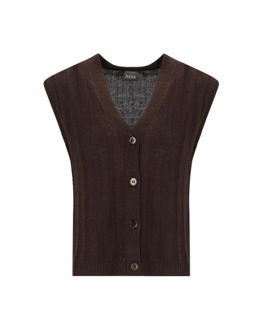 Max Mara Brown Sleeveless Jumpers