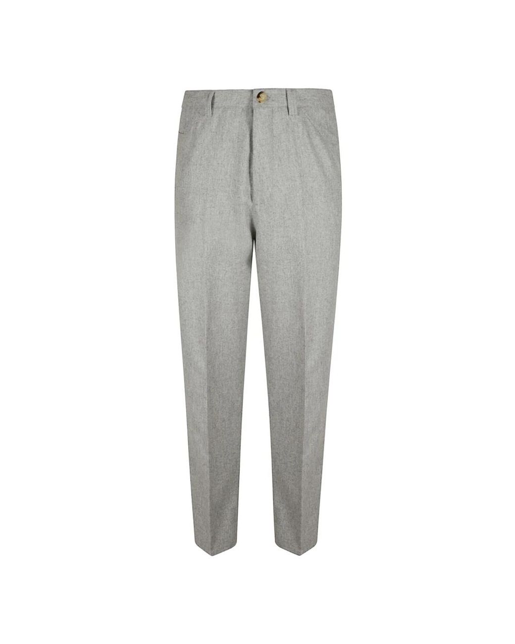 Brunello Cucinelli Gray Suit Trousers for men