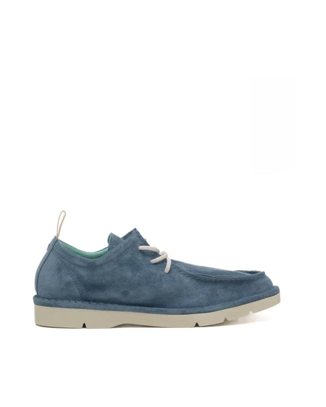 Pànchic Schoenen ,Blauw ,Leer P19 Veterschoen in het Blue voor heren