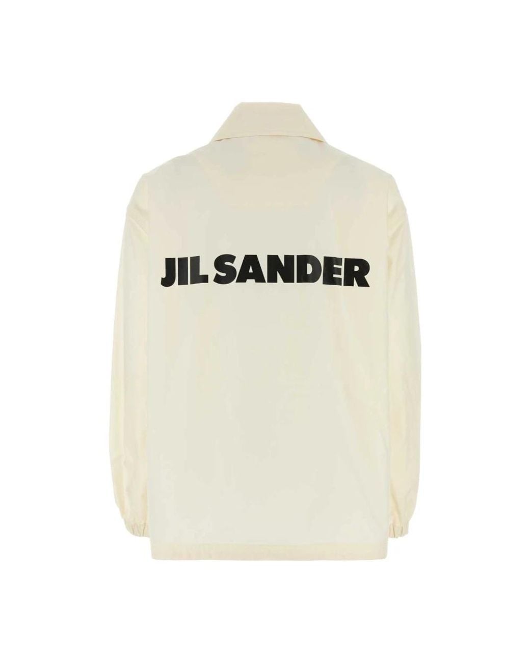 Elegant Ivory Cotton Jacket, Mujer, Talla Jil Sander de color Natural
