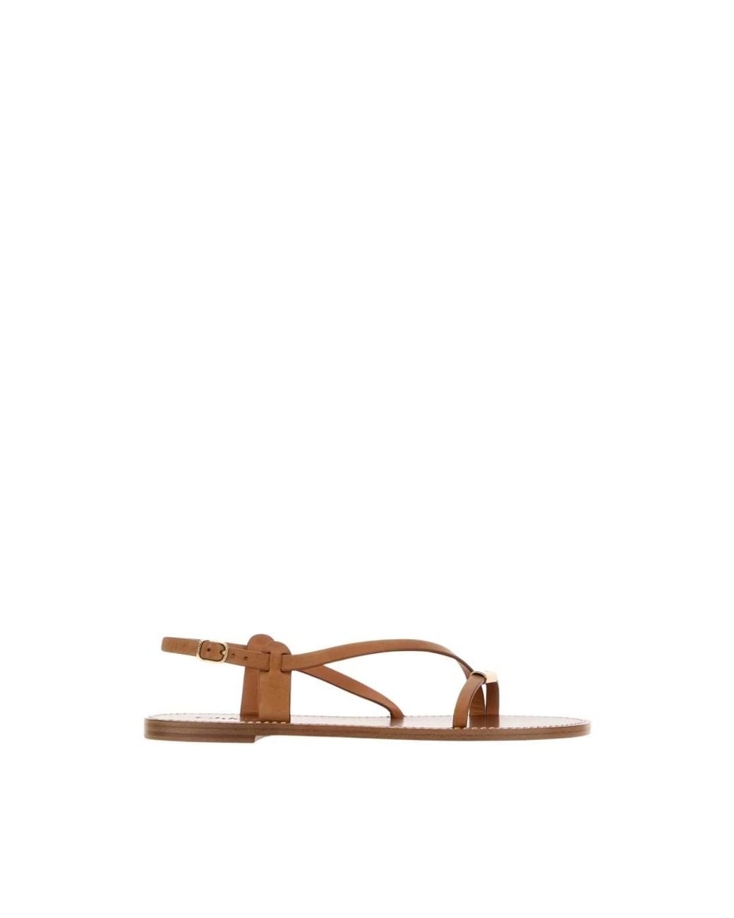 Chloé Brown Flat Sandals