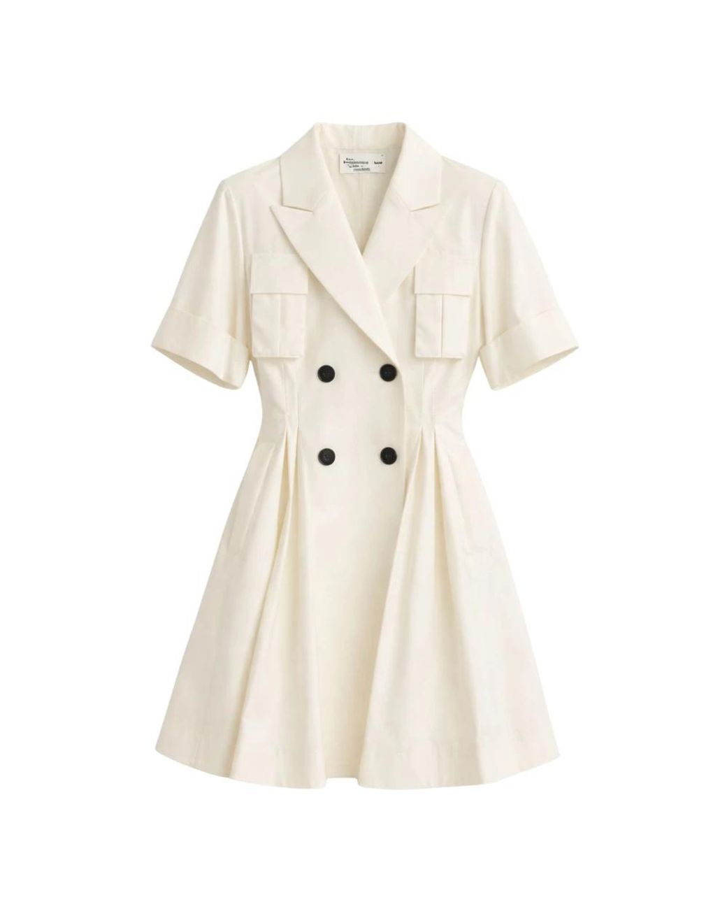Sacai Natural Short Dresses