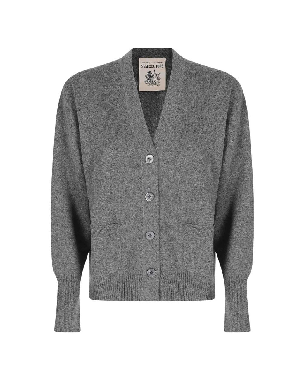 Cardigans Semicouture de color Gray