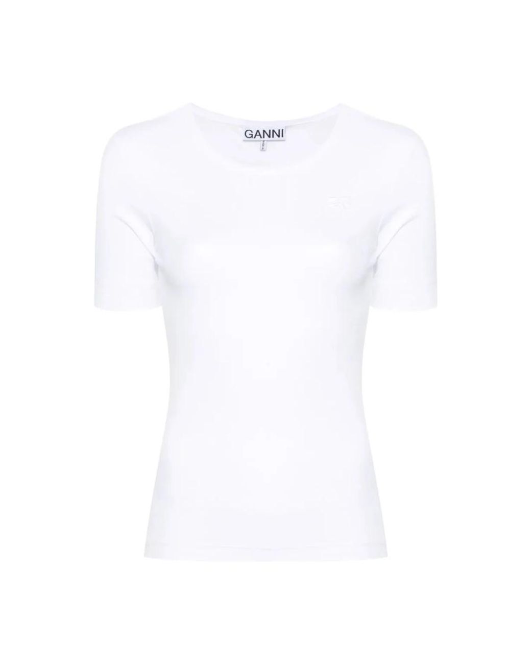 Ganni White T-Shirts