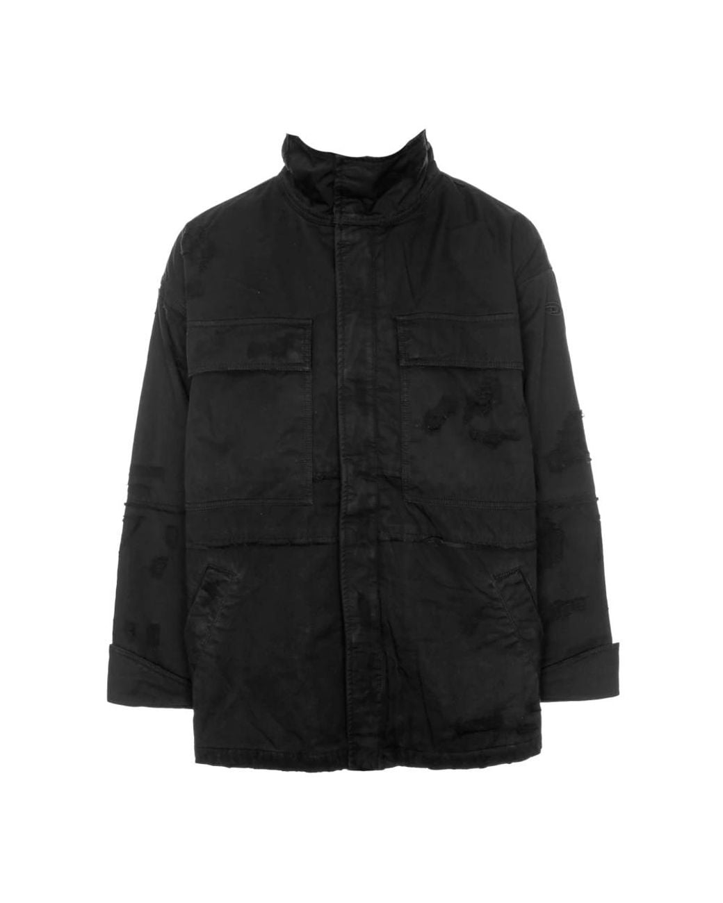 DIESEL Black Light Jackets for men