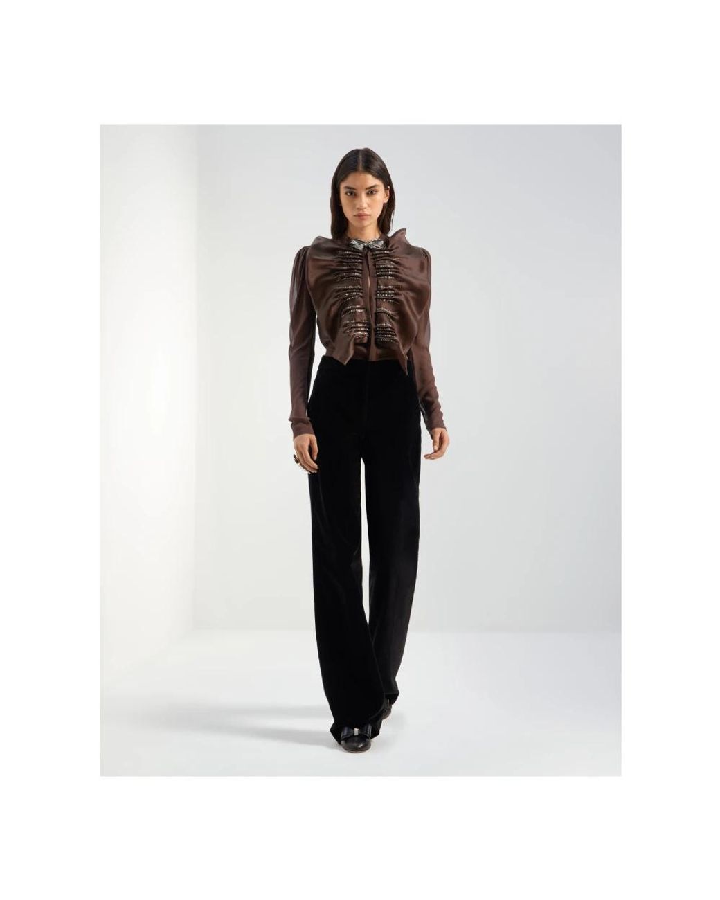 Genny Brown Blouses