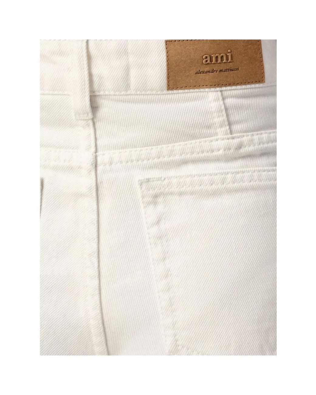 AMI Natural Denim Shorts