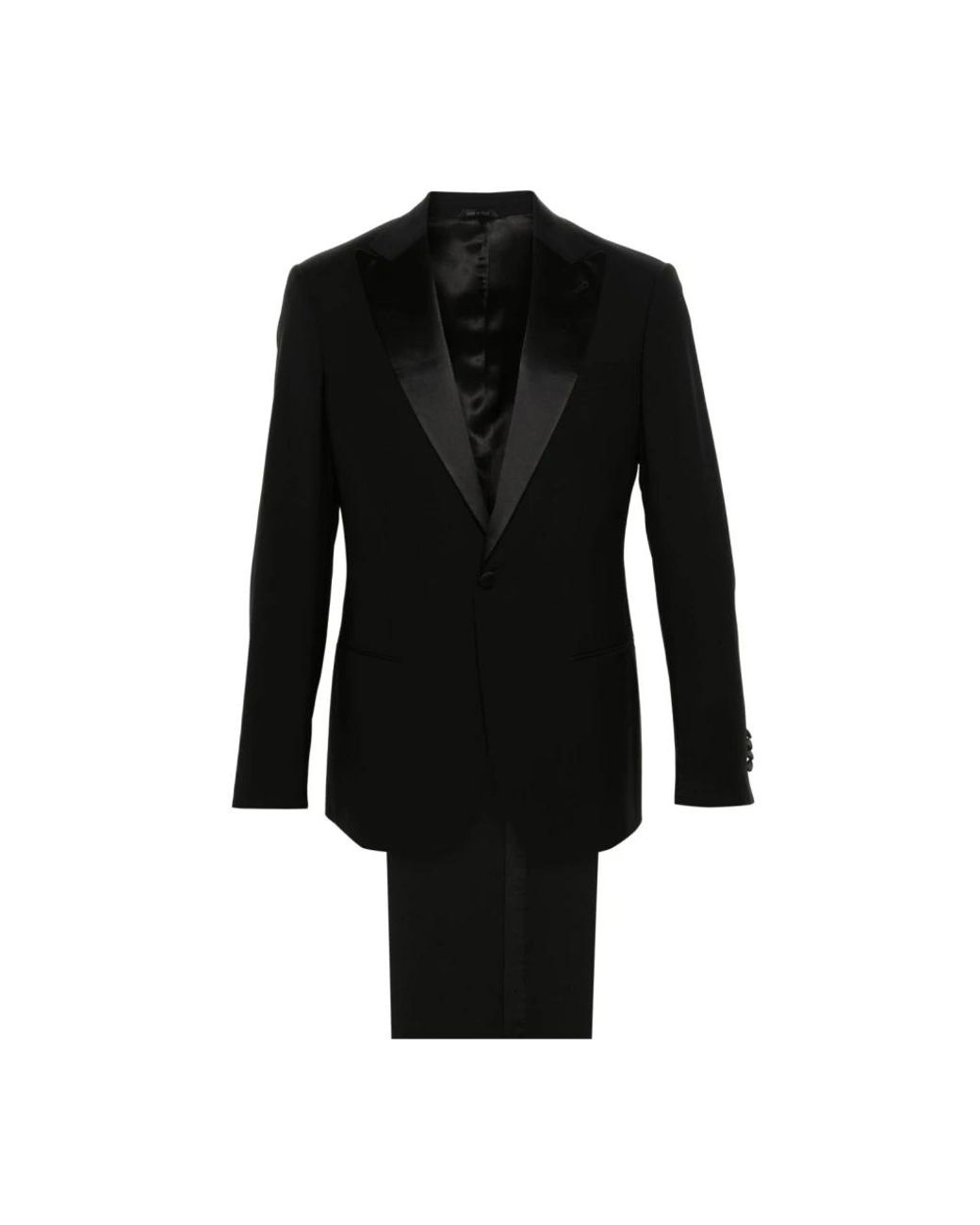 Single Breasted Suits Giorgio Armani de hombre de color Black