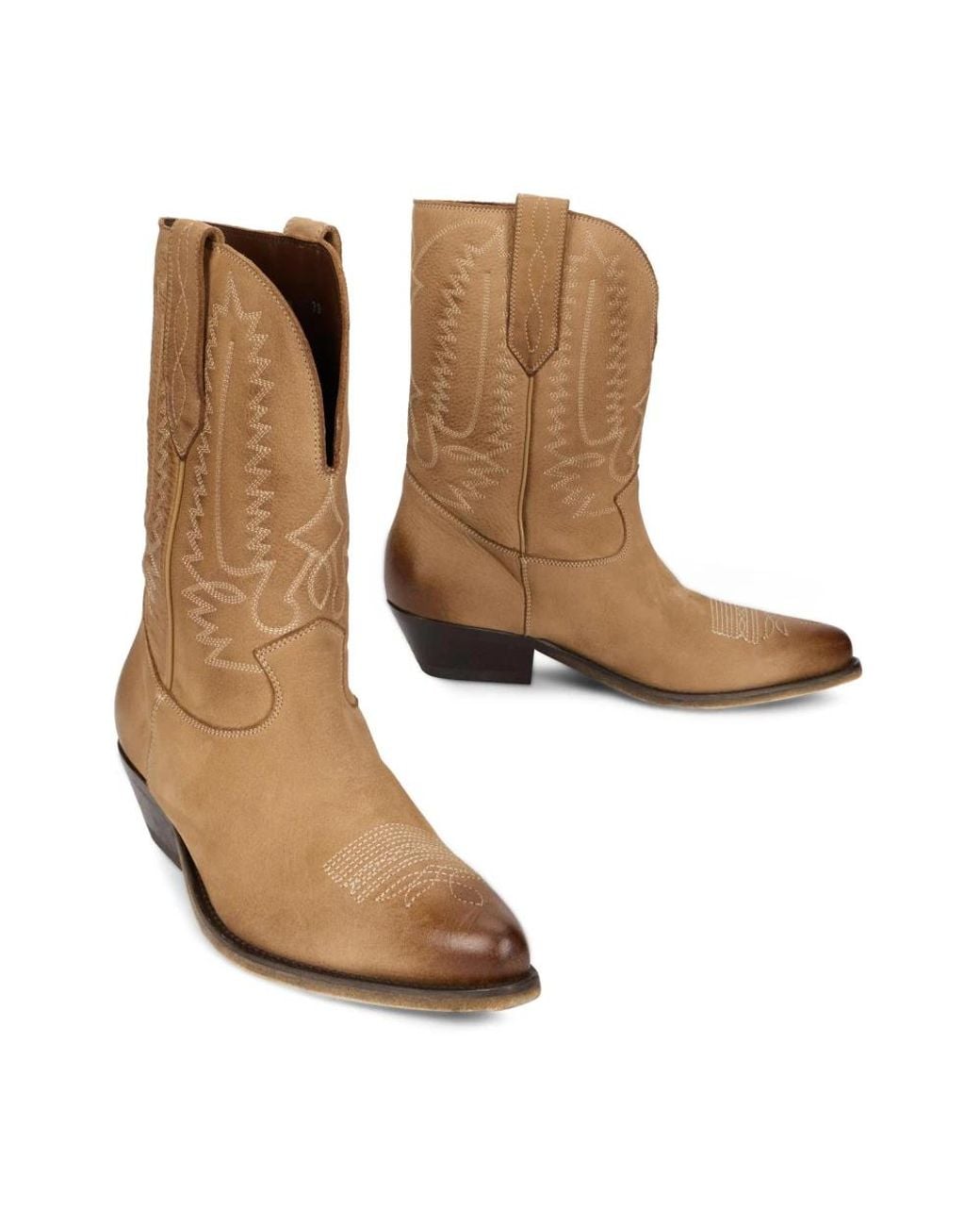 Golden Goose Deluxe Brand Brown Cowboy & Biker Boots