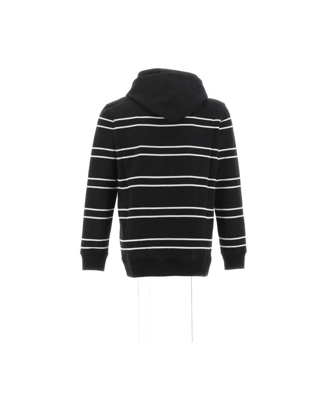 Saint Laurent Black Striped Hoodie for men