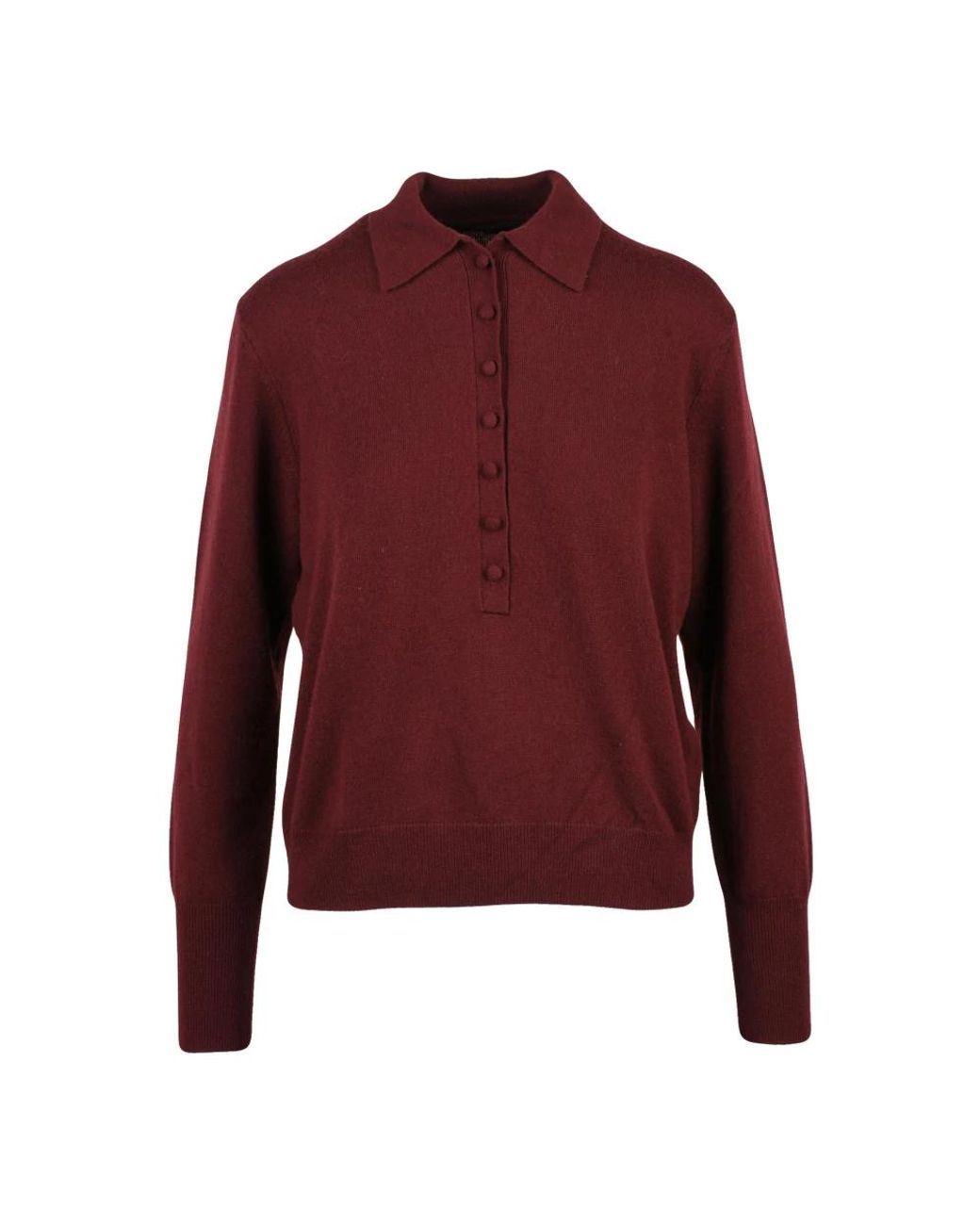 Seventy Polo Van Gebreide Wol in het Red