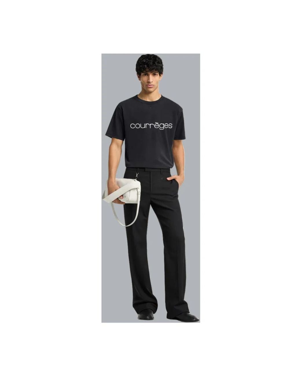 Courreges Black T-Shirts for men