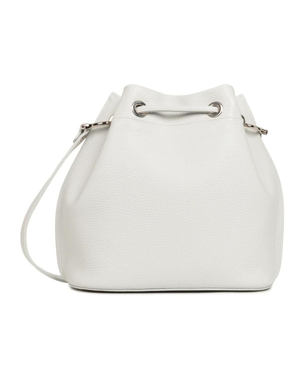 Lancaster White Beuteltasche alba double hellgrau