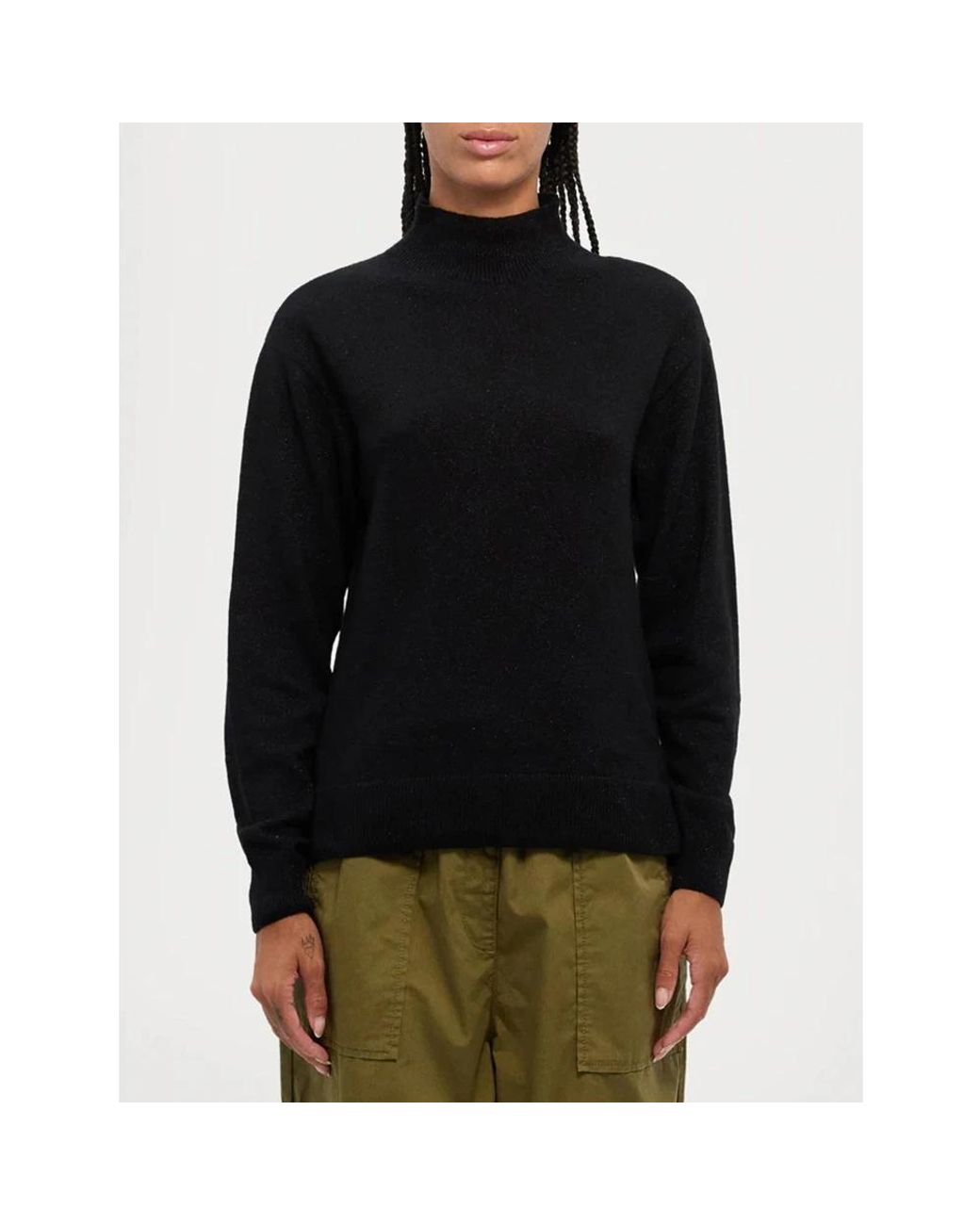 ARMANI EXCHANGE Black Turtlenecks