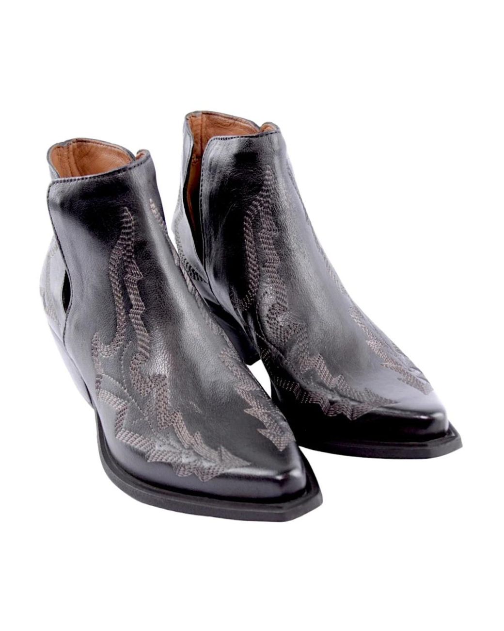 Zoe Black Cowboy & Biker Boots