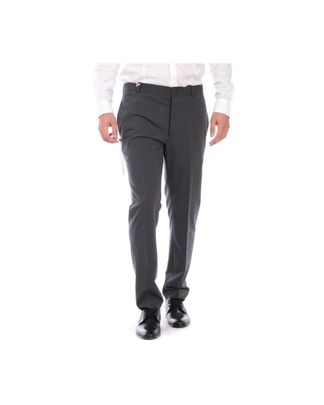 Daniele Alessandrini Gray Suit Trousers for men