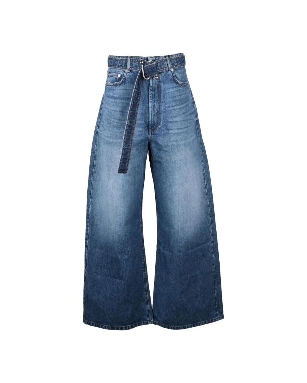 Sportmax Blue Wide Jeans