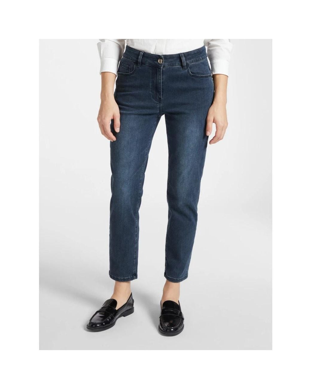 Elena Miro Blue Slim Fit Jeans