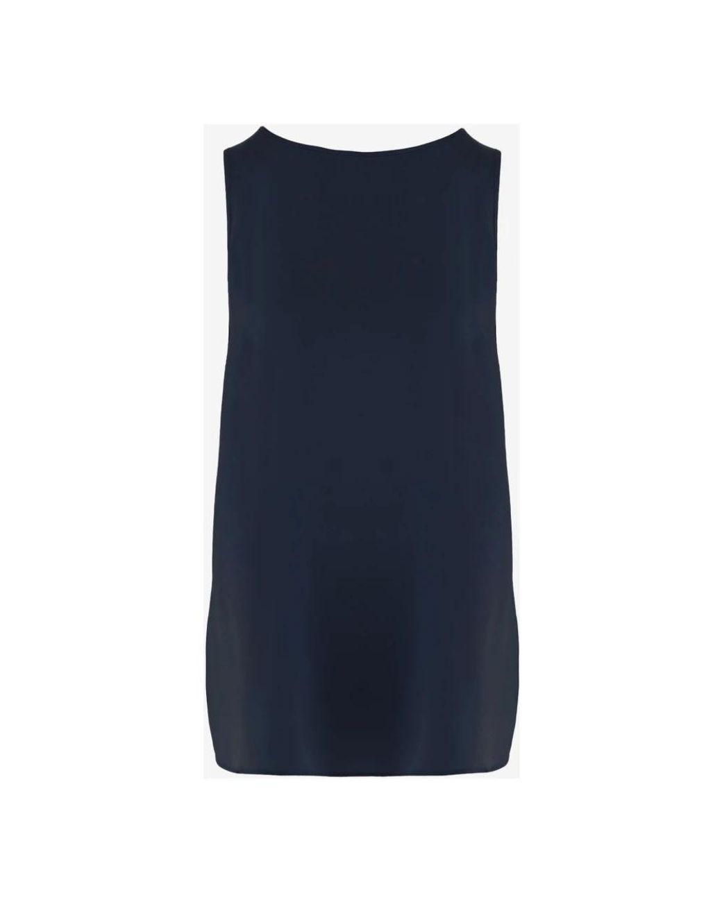 Allude Blue Sleeveless Tops