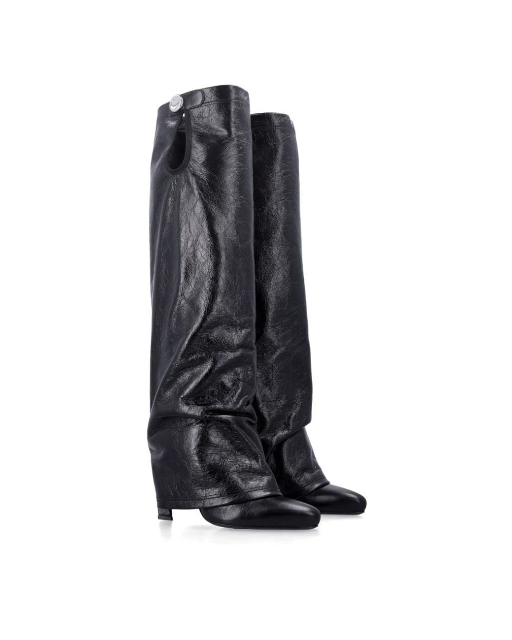 The Attico Black Heeled Boots