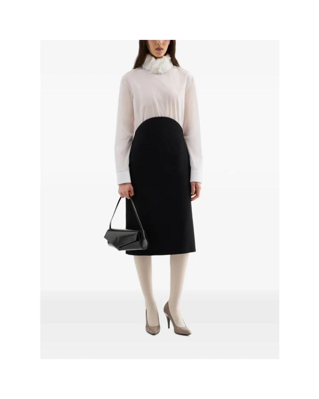 Jil Sander Black Midi Skirts