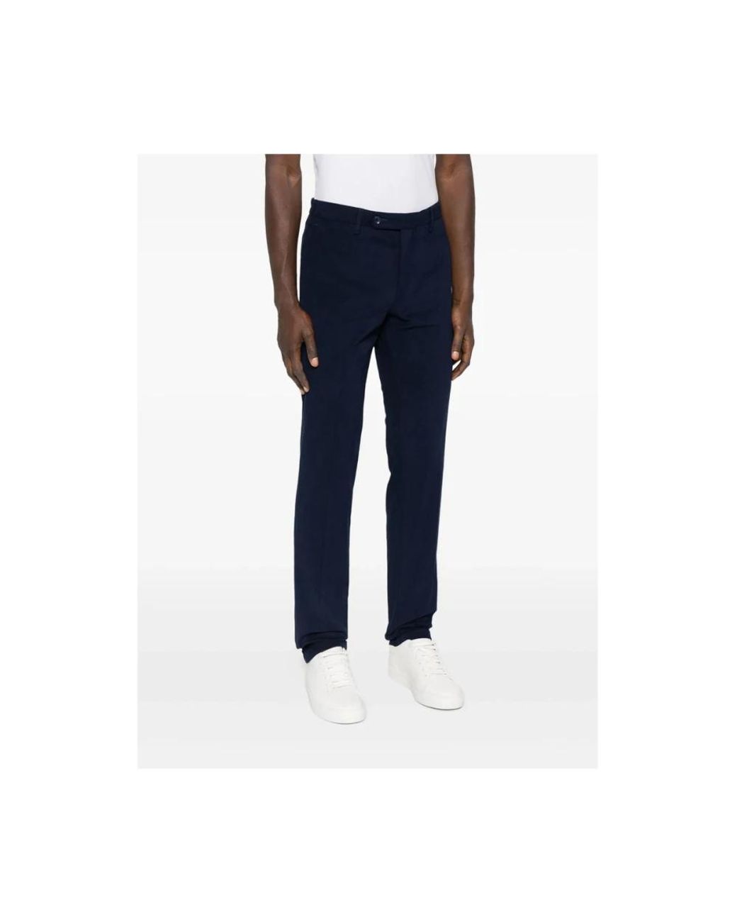 Rota Blue Slim-Fit Trousers for men