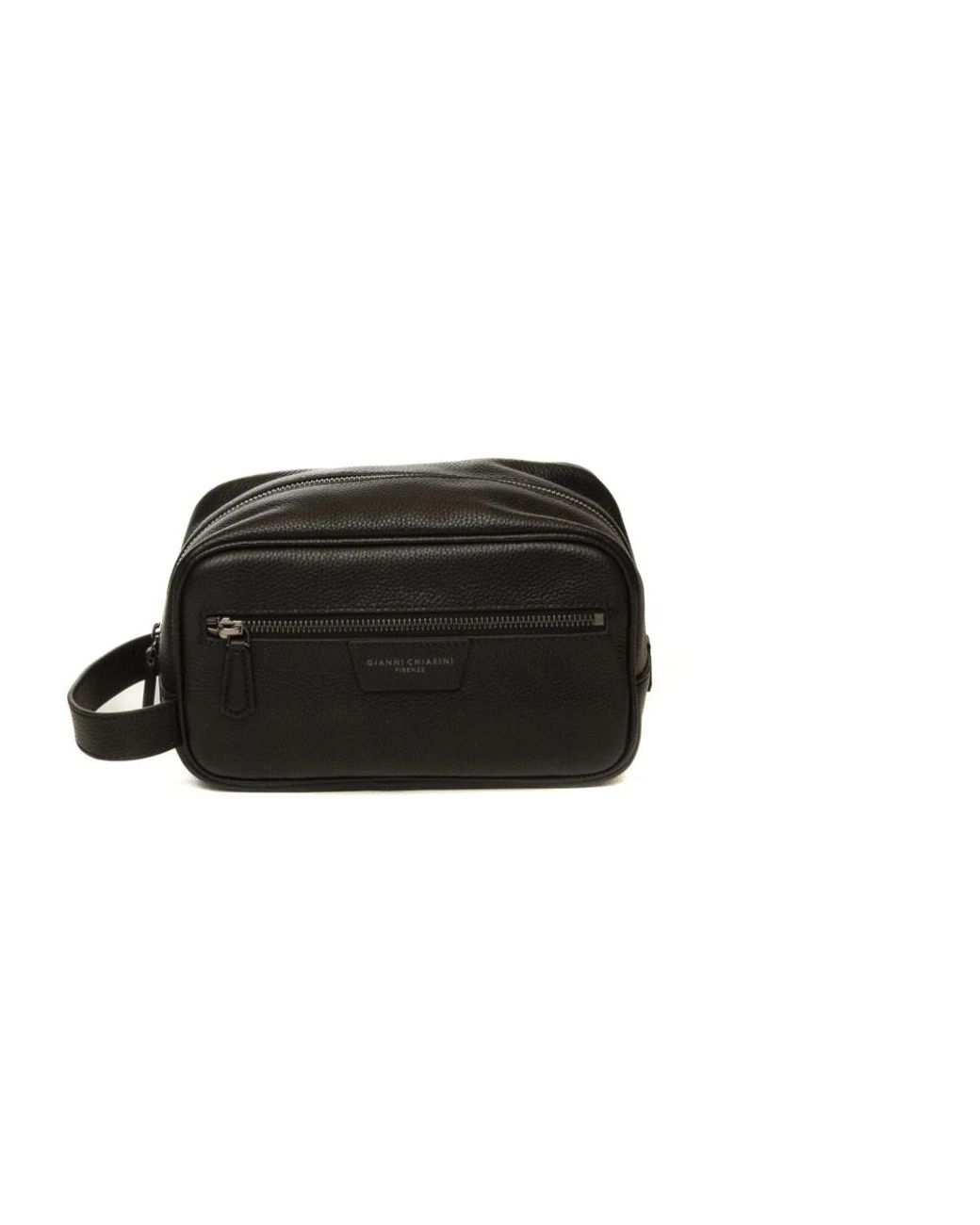 Gianni Chiarini Black Toilet Bags for men