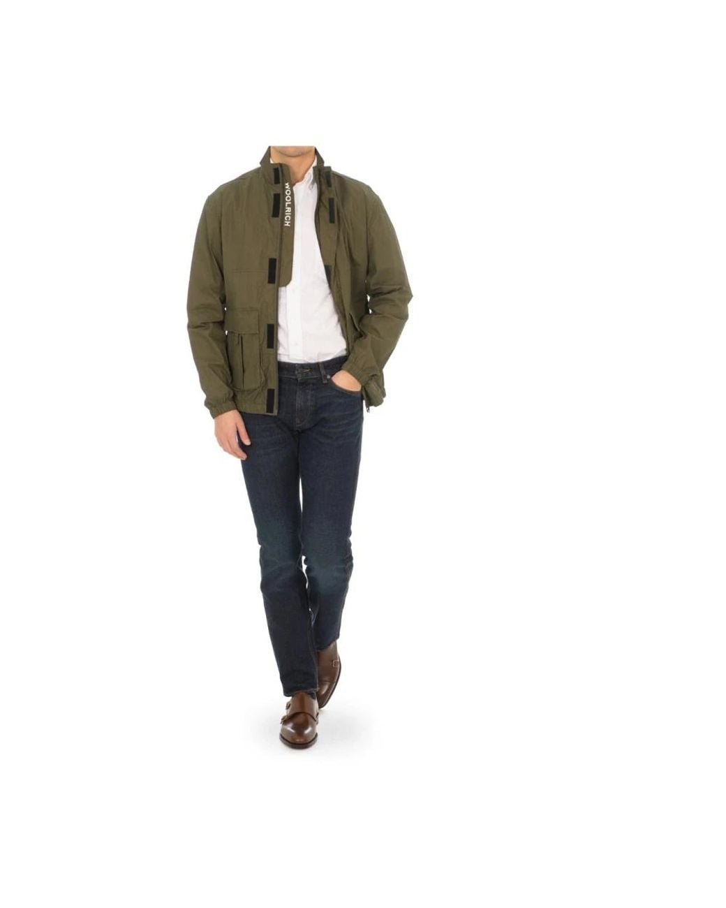 Woolrich Green Light Jackets for men