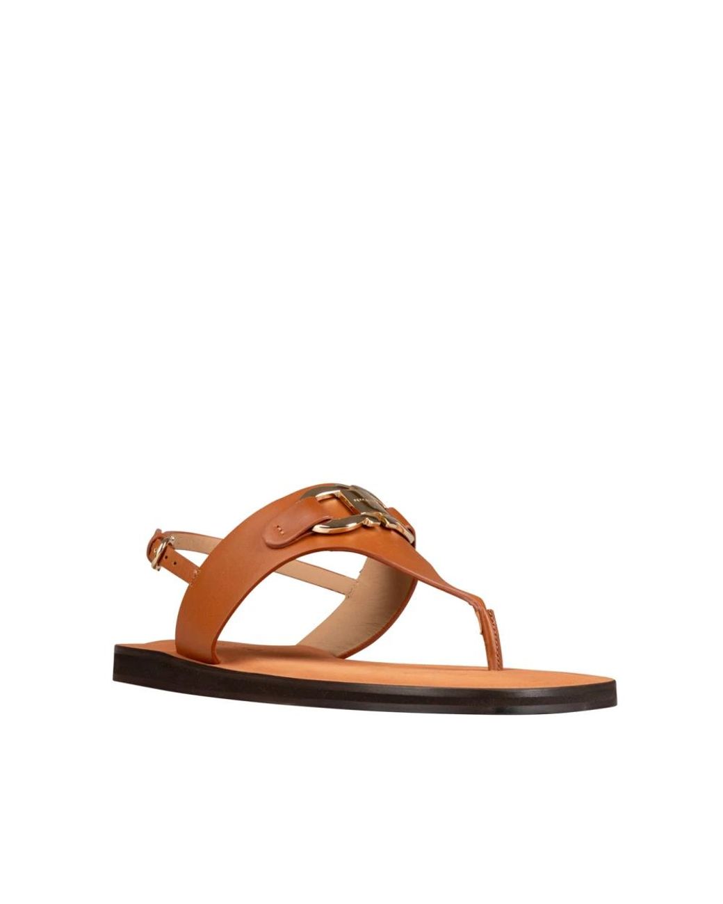 Ferragamo Brown Flat Sandals