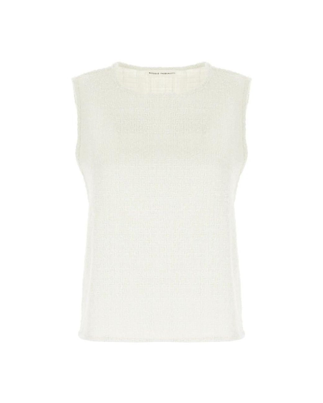 Niccolò Pasqualetti White Sleeveless Tops
