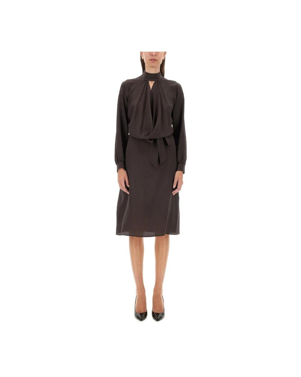 Kiton Black Midi Dresses