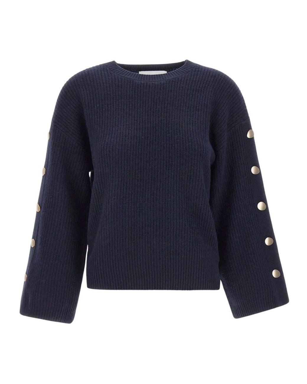 Kaos Blue Round-Neck Knitwear