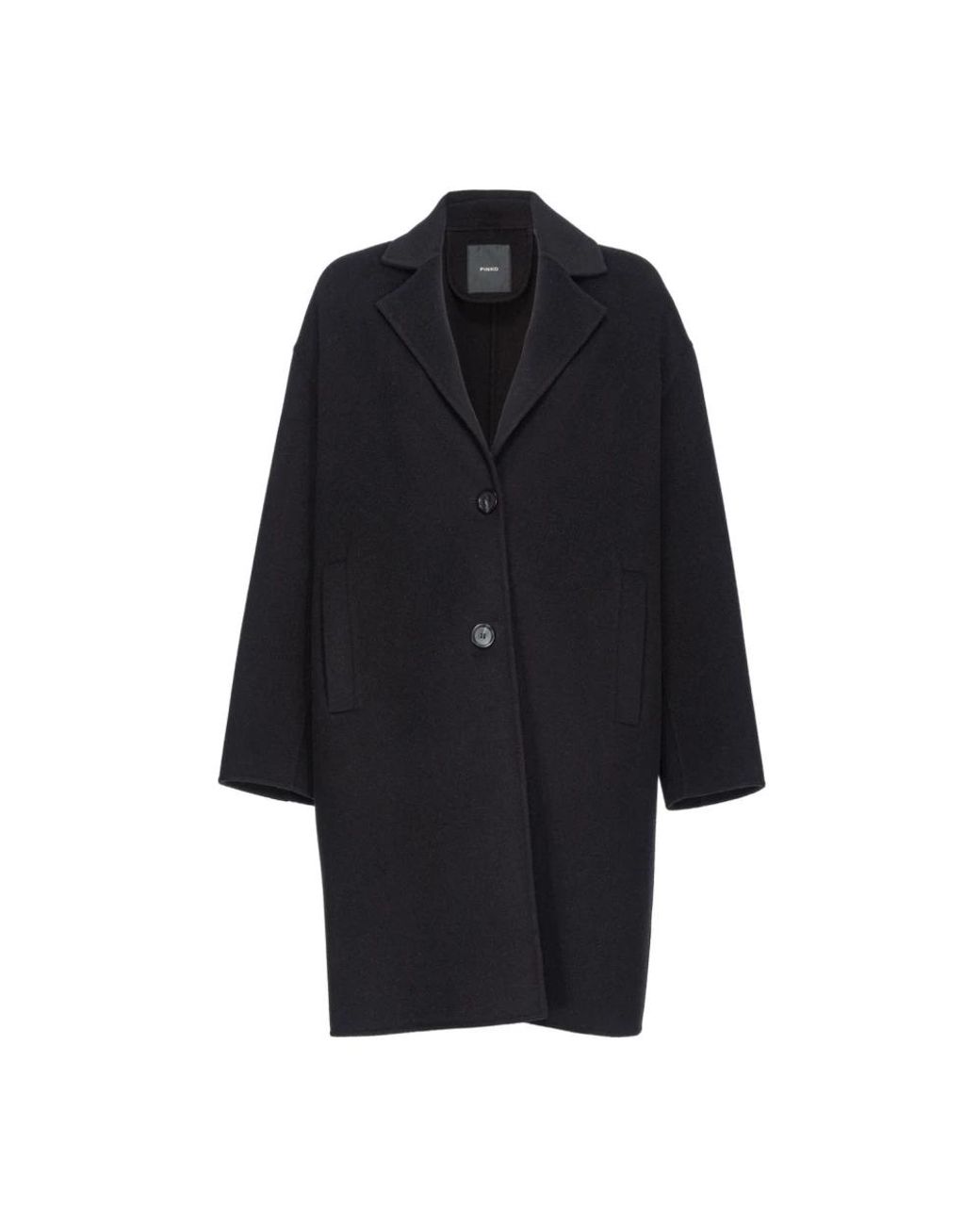 Pinko Black Single-Breasted Coats