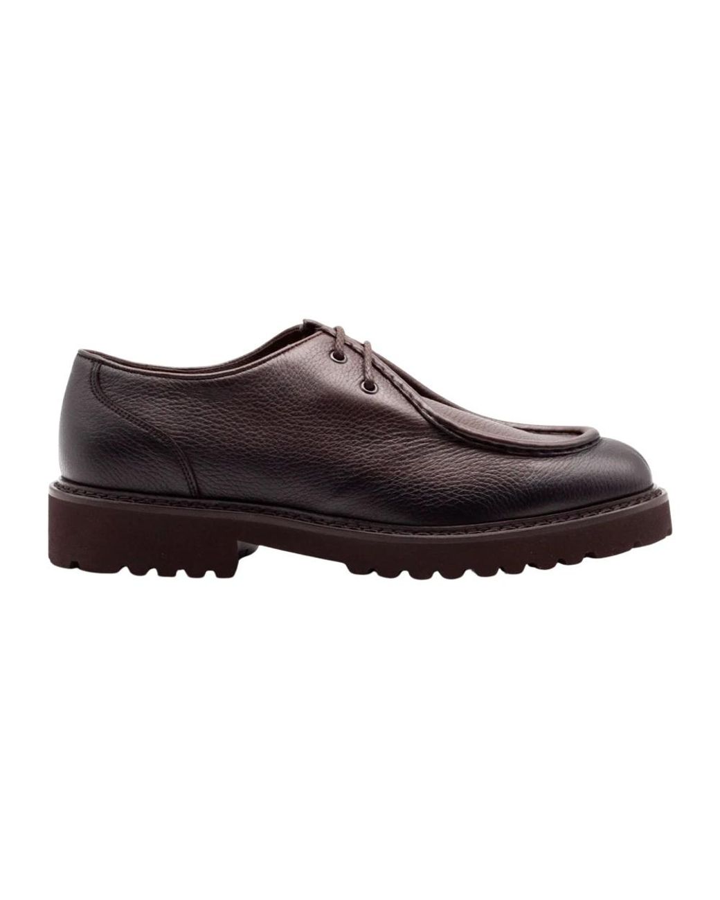 Doucal's Brown Laced Shoes for men