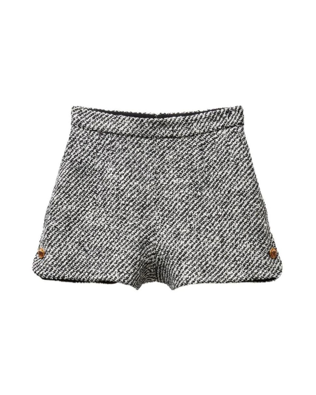 Versace Gray Short Shorts